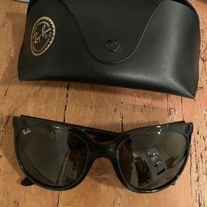 Ray-ban black Cats sunglasses with case